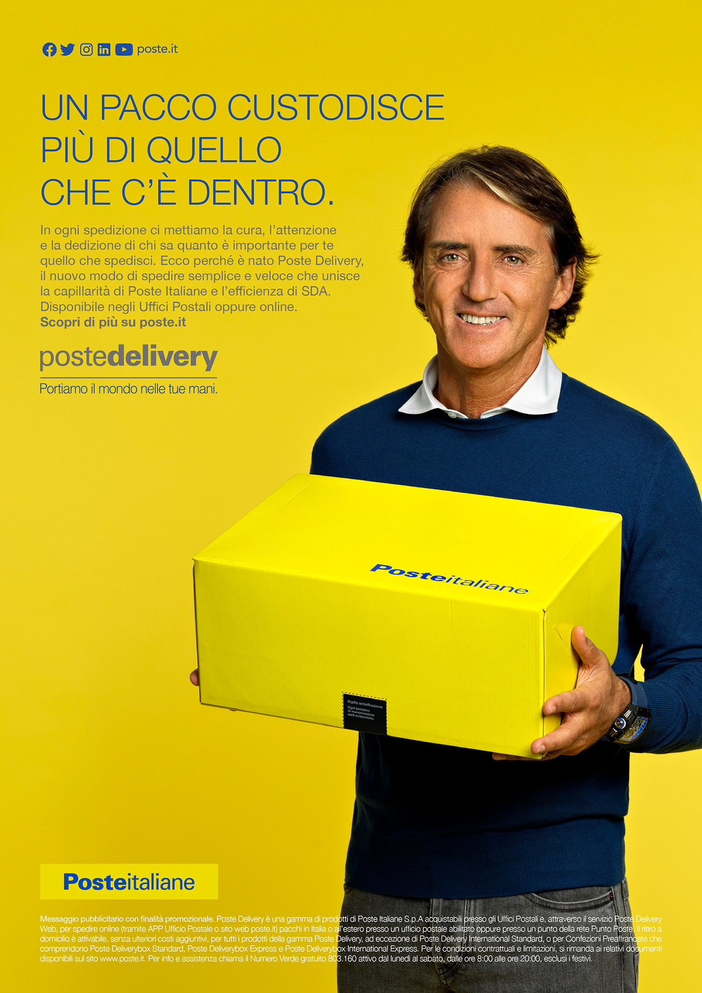 Roberto Macini for Poste Italiane - AD Campaign - Agency Saatchi & Saatchi