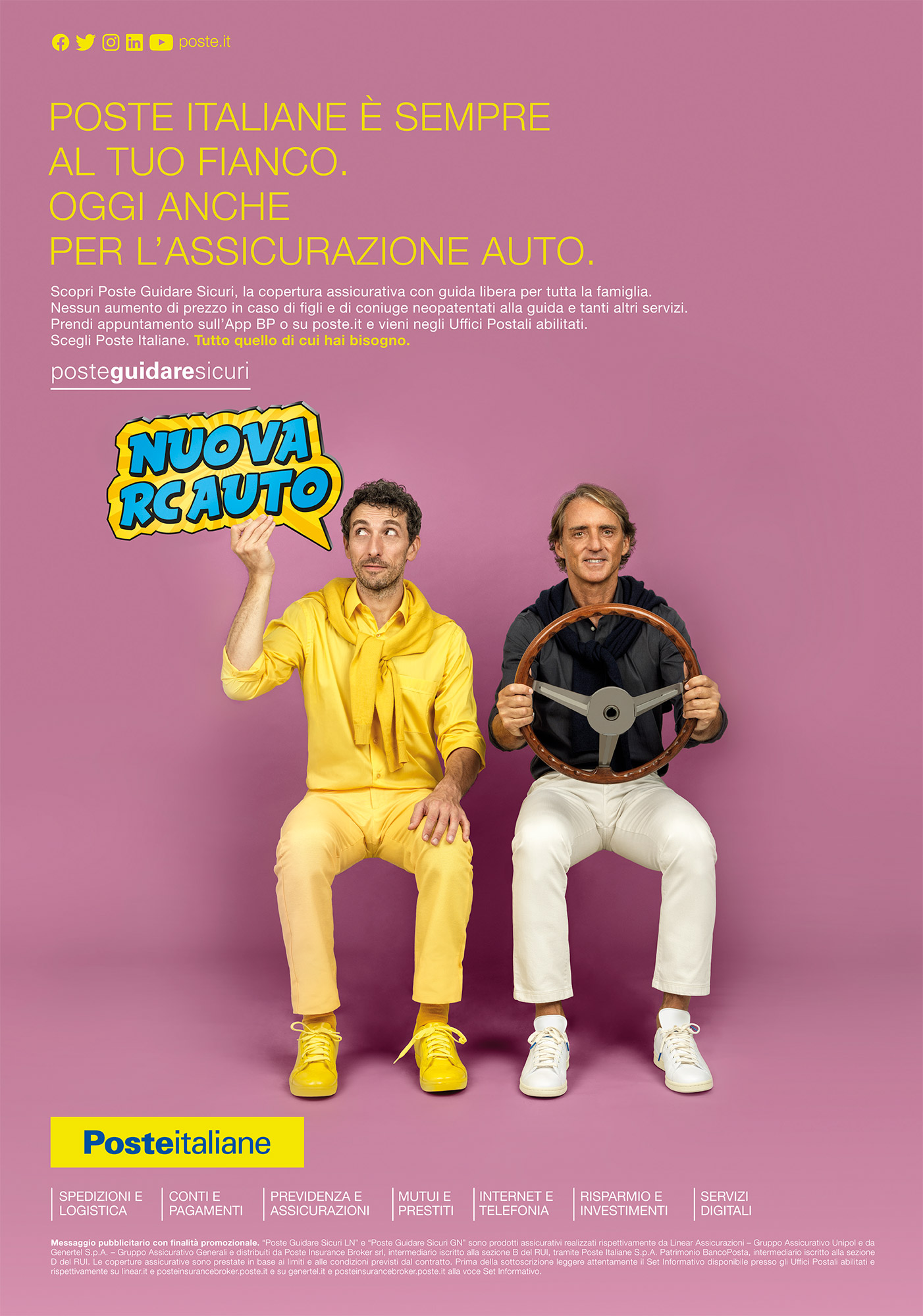 Roberto Macini for Poste Italiane - AD Campaign - Agency Saatchi & Saatchi